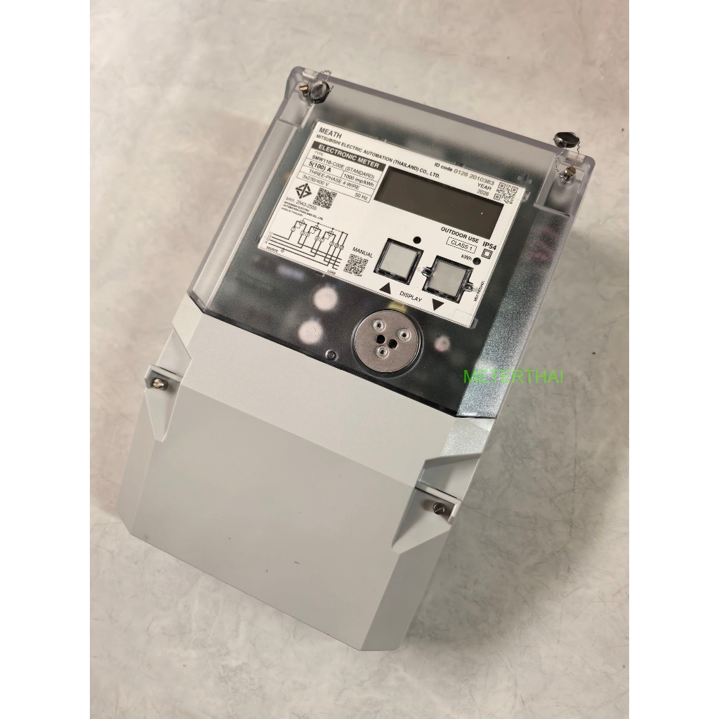 MITSUBISHI SMW110-C00E มิเตอร์วัดไฟฟ้า อิเล็กทรอนิกส์ 3P4W 5(100A) มิตซูบิชิ