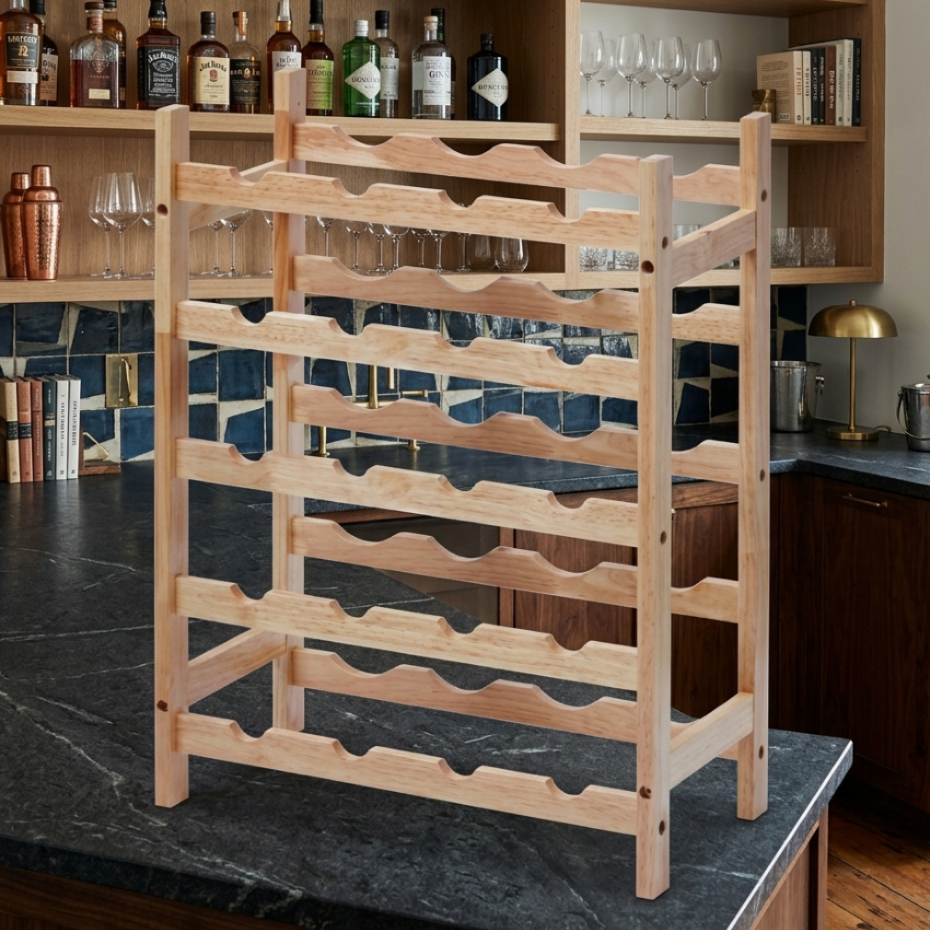 ชั้นวางขวดไวน์ 5-Tier Wine Rack