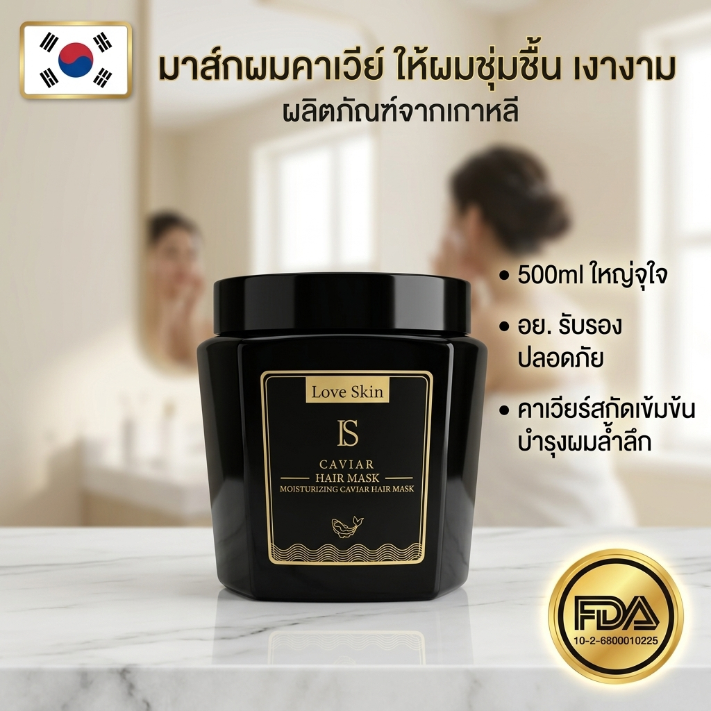【COD】CAVIAR ทรีนเม้นท์สปา สูตรใหม่ ช่วยให้เส้นผมนุ่มลื่น รักษาผมเสีย บำรุงผมแห้ง ลดการชี้ฟูของเส้นผม