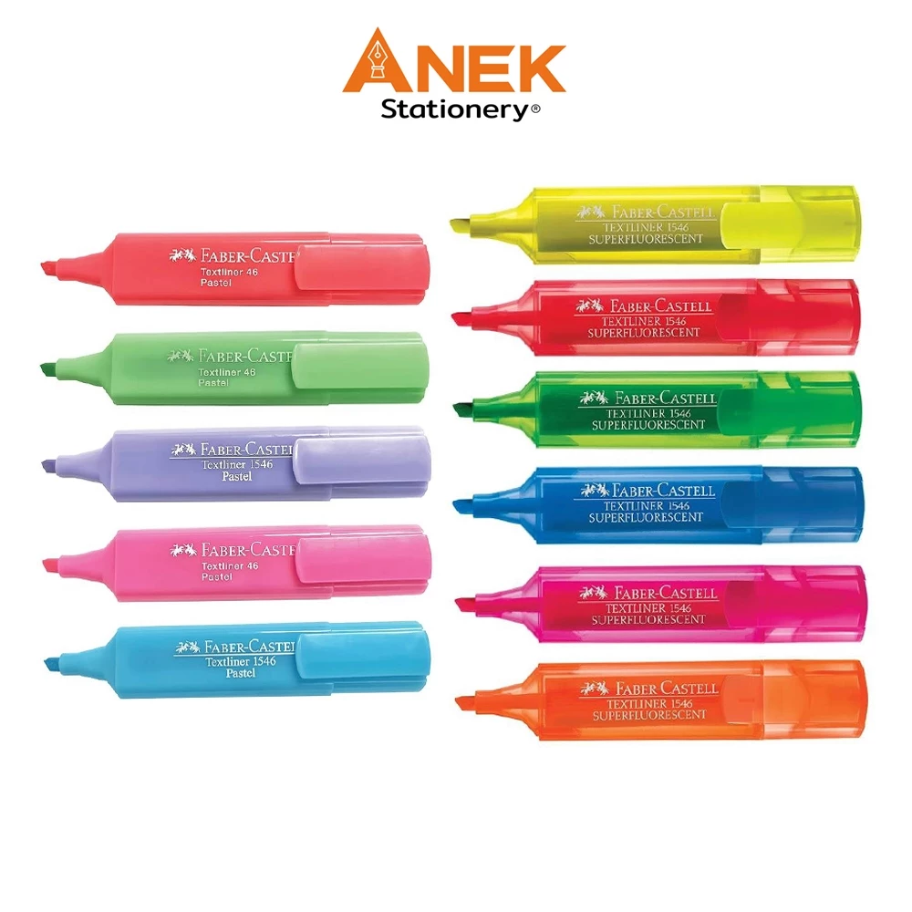 ปากกาเน้นข้อความ เฟเบอร์-คาสเทล Textliner Fluorescent / สีพาสเทล (จำนวน 1 แท่ง)