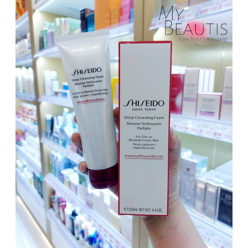 Shiseido ginza tokyo deep cleansing foam 125ml โฟมล้างหน้า