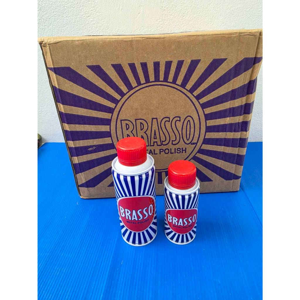 Brasso น้ำยาขัดโลหะ ขนาด 100/200 ml. บรัสโซ ขัดโลหะ ทำความสะอาด สำหรับโลหะ ทองเหลือง ทองแดง สแตนเลส 