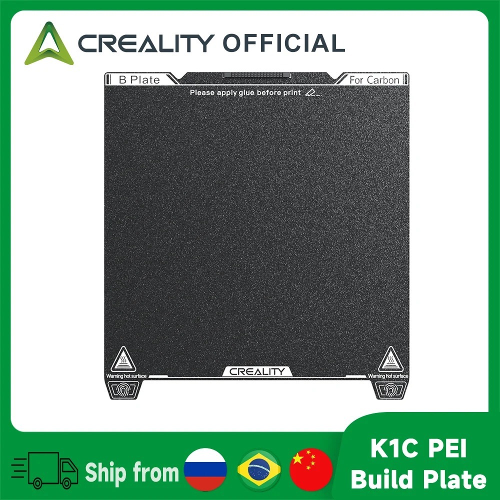 Creality K1C Frosted Smooth PEI สร้างแผ่นพิมพ์แพลตฟอร์มแผ่นไม่มีนุ่มสติกเกอร์แม่เหล็กสําหรับ Ender 3