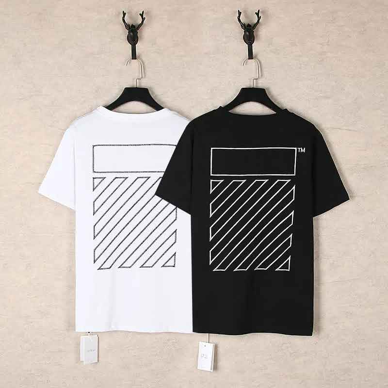 Off-White Diag Regular T-Shirt Black White