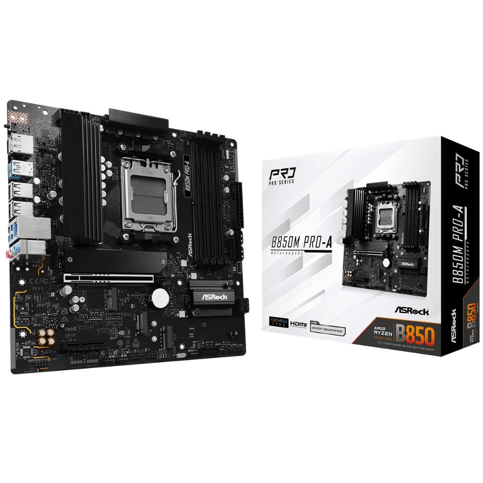 MAINBOARD ASROCK B850M PRO -A DDR5 (AM5) (รับประกัน3ปี)