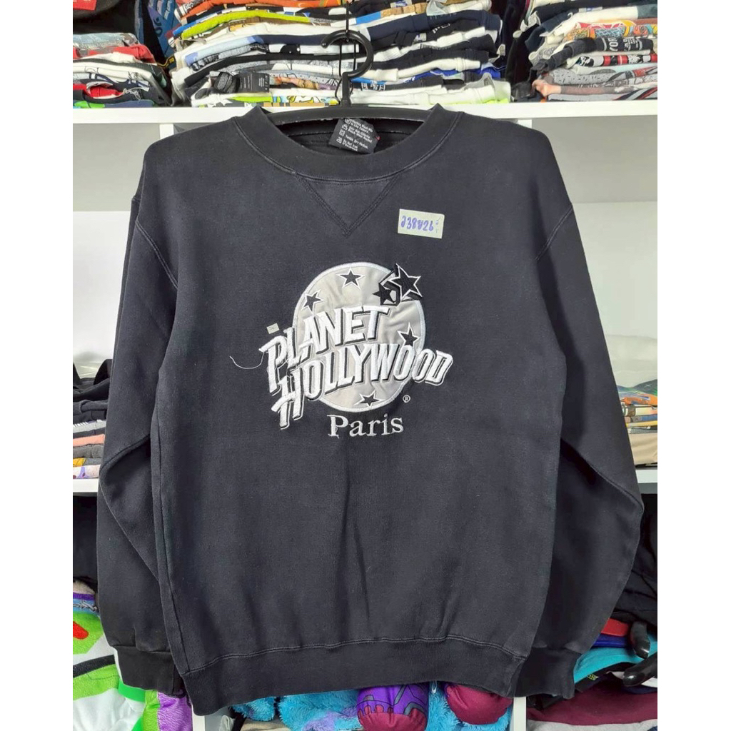 เสื้อ สเวตเตอร์ Planet Hollywood (M) ป้าย PLANET HOLLYWOOD แขนจั๊ม ชายจั๊ม