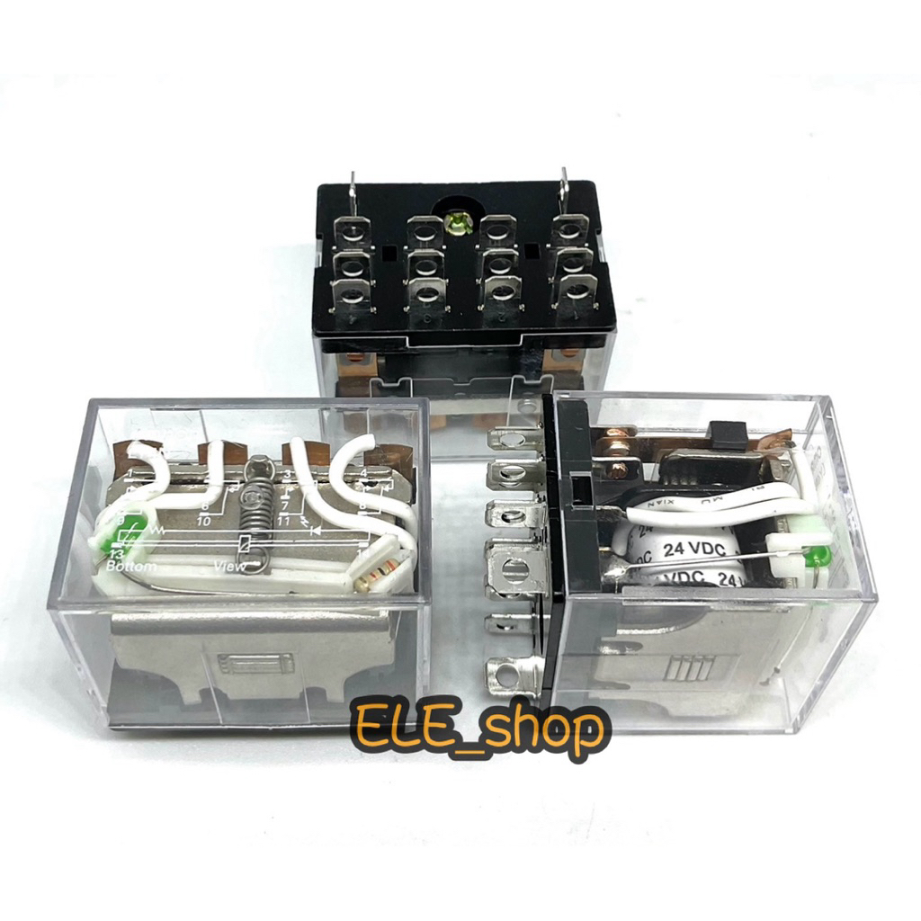 รีเลย์ LY4N  12VDC. 24VDC 24VAC 110VAC 220VAC Relay พร้อมส่ง