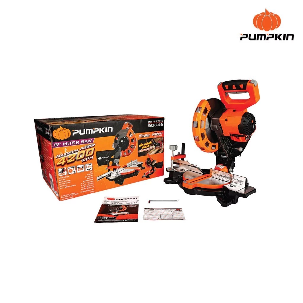 PUMPKIN เครื่องเลื่อยองศาไร้สาย 8" รุ่น INF-842MS 50646 แท่นตัดองศา เลื่อยตัดองศา เลื่อยองศา เลื่อย thumbnail 7