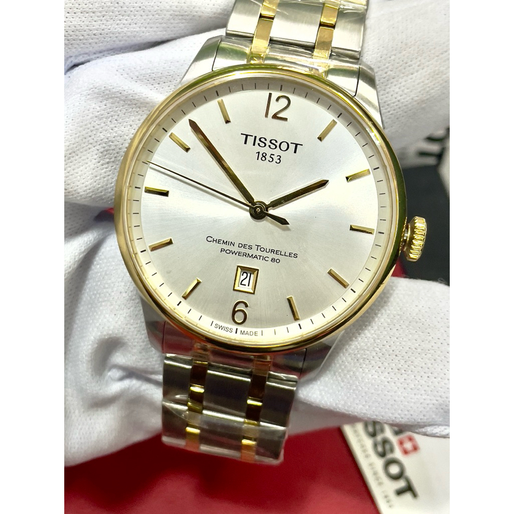 Tissot Chemin Des Tourelles Automatic Powermatic 80 นาฬิกาแท้100%