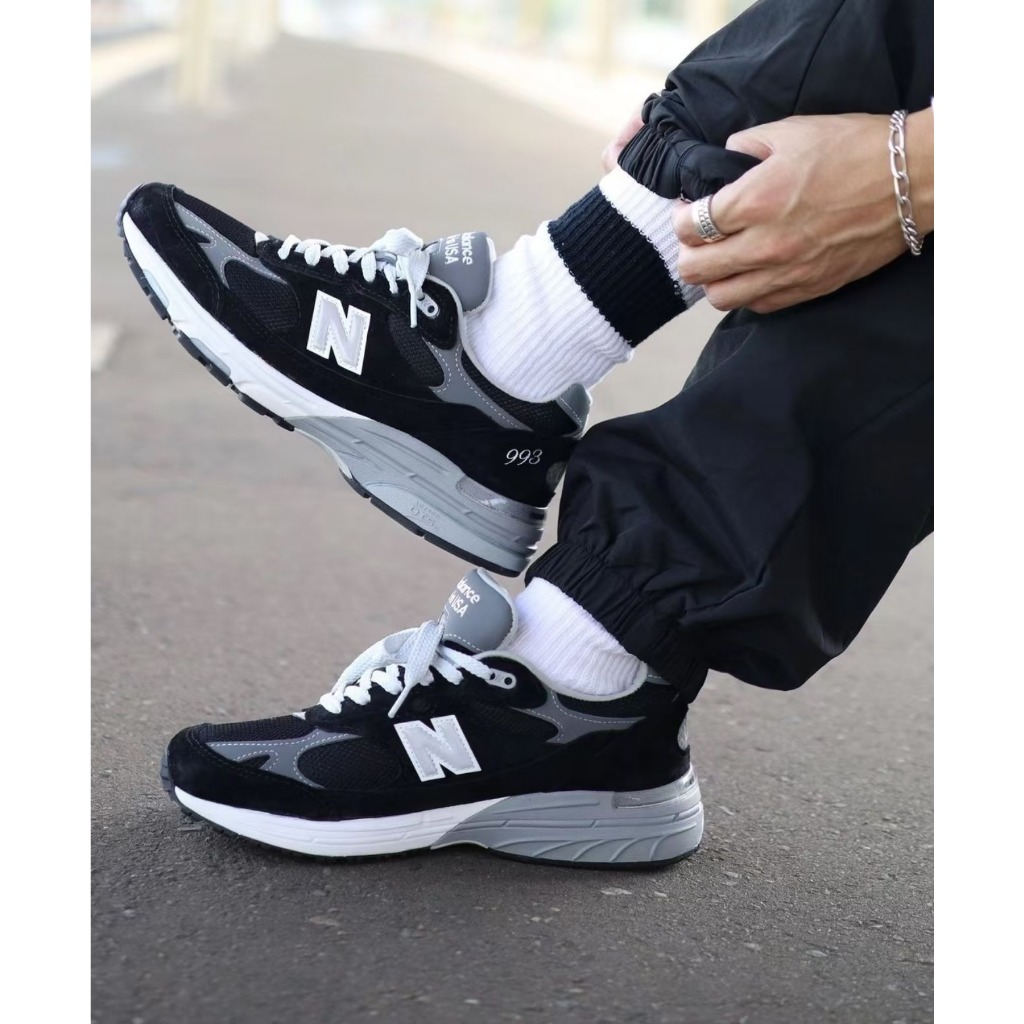 🔥เป็นของแท้ 100%New Balance NB 993 MR993BK black Low Sneakers