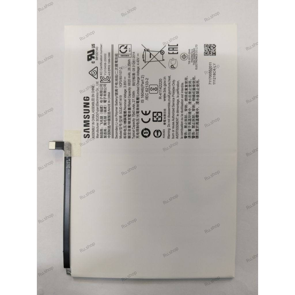 แบตเตอรี่ แท้ Samsung Galaxy Tab A7 T500 T505 T505C battery SCUD-WT-N19 7040MAh รับประกัน 3 เดือน