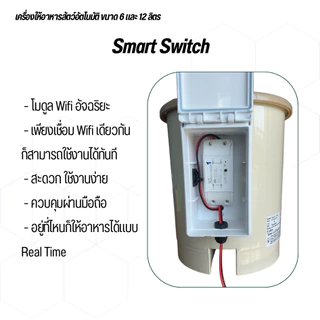 ใหม!! เครื่องให้อาหารสัตว์อัตโนมัติ ขนาด6ลิตรและ12ลิตร เหมาะกับเม็ดเล็ก-กลาง ใช้งานง่ายสะดวกควบคุมผ่านมือถือได้ทำงานตรงเ