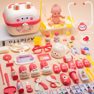 YUNLEO Toy ชุดของเล่นหมอพยาบาล ชุดคุณหมอมาพร้อมกระเป๋าชุดหม ชุดหมอฟันDoctor Set Toys