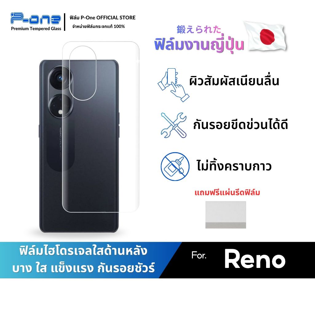 ฟิล์มไฮโดรเจลใส หลัง สำหรับ OPPO Reno 16-5G Find X9s Find X9s Pro Find X9 Ultra K15 Pro K15 Pro+ Reno f31pro 14 14f 11f