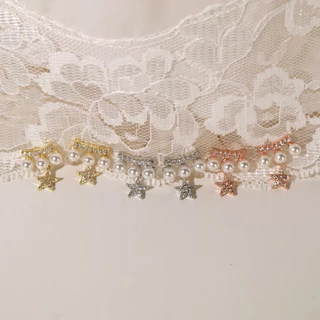 Socrush.bkk | TWINKLE PEARL earrings | Twinkle pearl | SE-024 | ต่างหู ดาว มุก