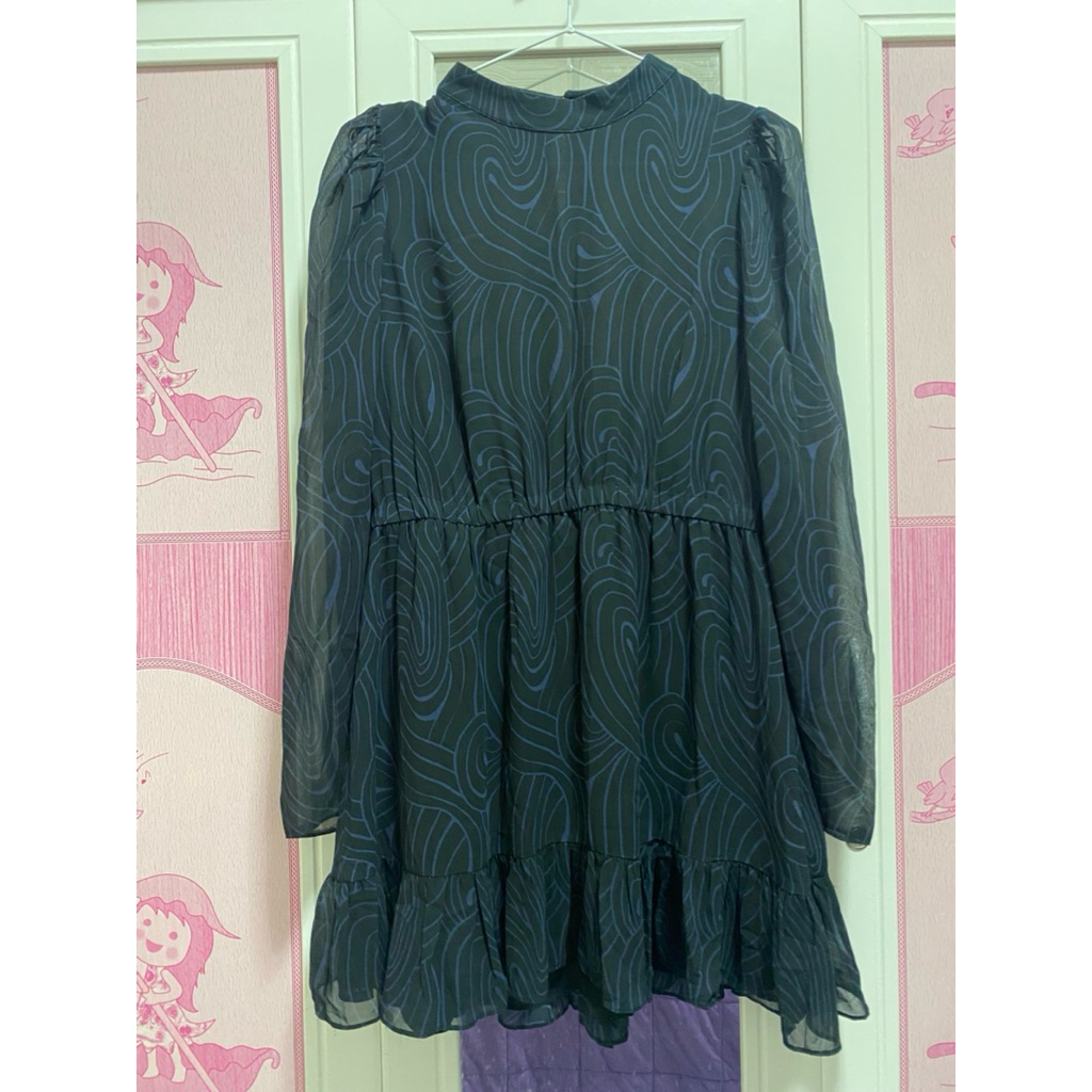 Zara dress sz.L อก34-36“เอว 28-30”สะโพก 42++ ชุดยาว 32“