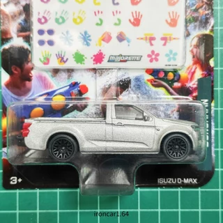 โมเดลรถ majorette Isuzu dmax รถกระบะ สีบอร์น ล้อยาง