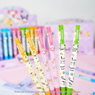 ปากกาลูกลื่น เขียนลื่น หมึกชัด 0.5 มม. ลายการ์ตูน น่ารัก สีพาสเทล เขียนลื่น หมึกสีน้ำเงิน ของใช้เรียน