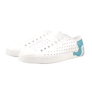 Native รองเท้ากันน้ำผู้ใหญ่ EVA รุ่น Jefferson Wanderfoam Block Shell White/ Shell White/ Blue Squiggle Block