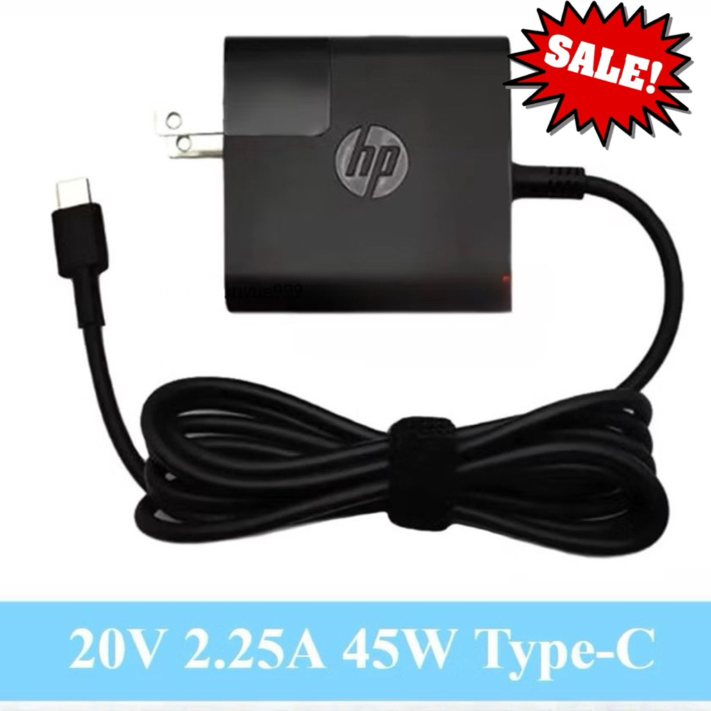 🔌Adapter Laptop HP - USB-C Travel Power Hp adapter 45W เกรด Original สินค้ามือสองสภาพดีพร้อมใช้งานปก