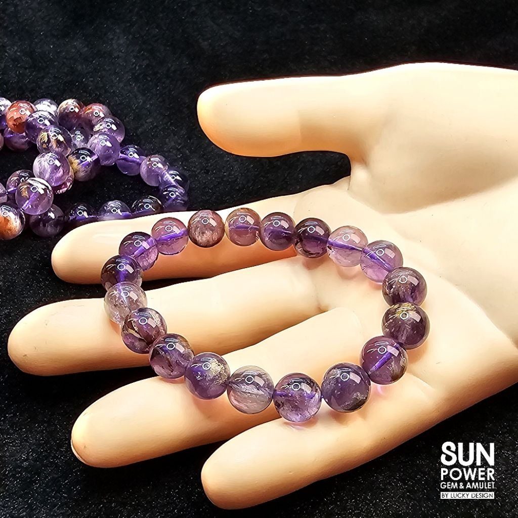 Phantom Amethyst โป่งข่ามในอเมทิสต์ แก้วจอมขวัญ แก้วนางขวัญ หินพลังสูง กำไลหินมูเตลู