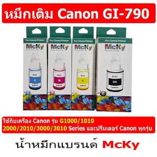 หมึกเติม Canon GI-790  เกรดพรีเมี่ยม Pixma G1010/G2010/G3010 ได้ทุกรุ่นที่ติดแท้งค์
