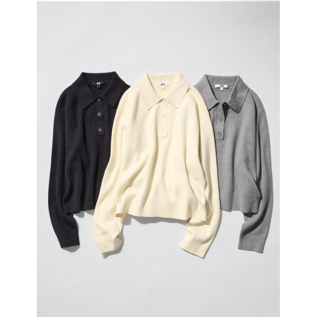 UNIQLO เสื้อเเขนยาวไหมพรมลายทาง uniqlo x jw anderson รับหิ้วทุกวัน!!