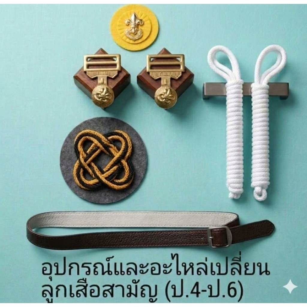 อุปกรณ์และอะไหล่เปลี่ยน ลูกเสือสามัญ ป.4-ป.6