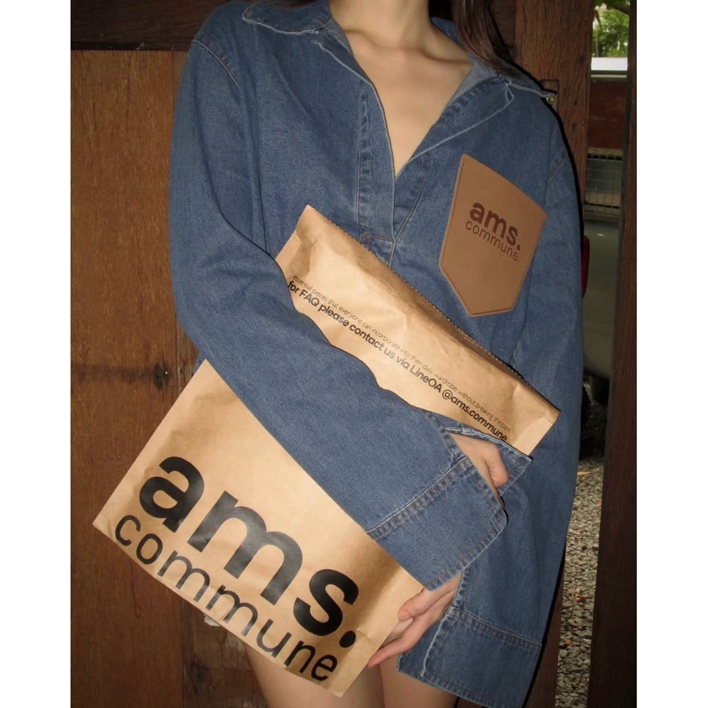 เสื้อเชิ้ตยีนส์ Ams.commune