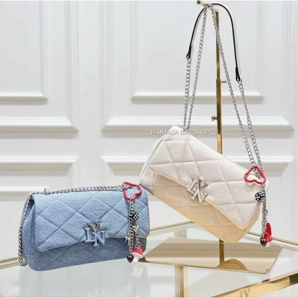 🌈พร้อมส่ง 𝐋𝐘𝐍 HAYLEE M SHOULDER BAG กระเป๋าทรงพอช-สะพายข้าง