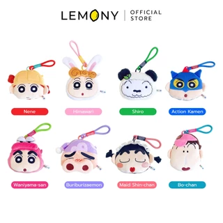 LEMONY กระเป๋าใส่เหรียญเครยอนชินจัง ซีรีส์ Cute Big Head Crayon Shin-Chan Collection