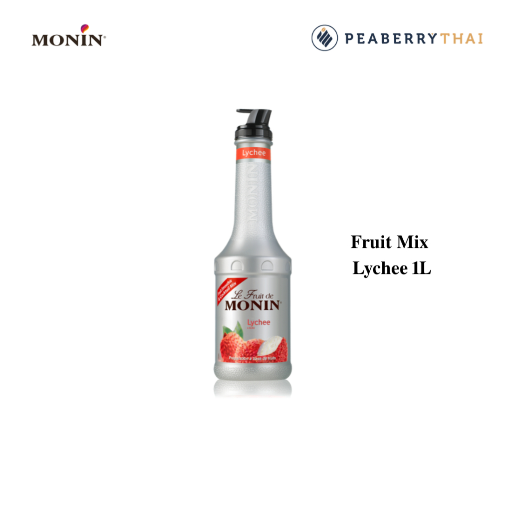 MONIN Lychee Fruit Mix 1L ลิ้นจี่ฟรุ๊ตมิกซ์ 1 ลิตร