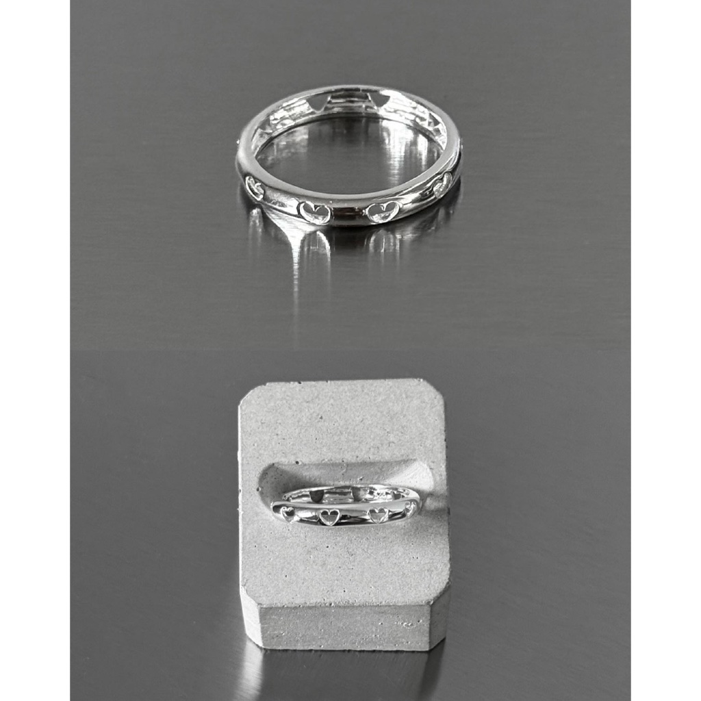 (ring) : HEART WINDOW RING SILVER925 |  แหวนเงินแท้ ฉลุหัวใจ | YOUR WISHLIST