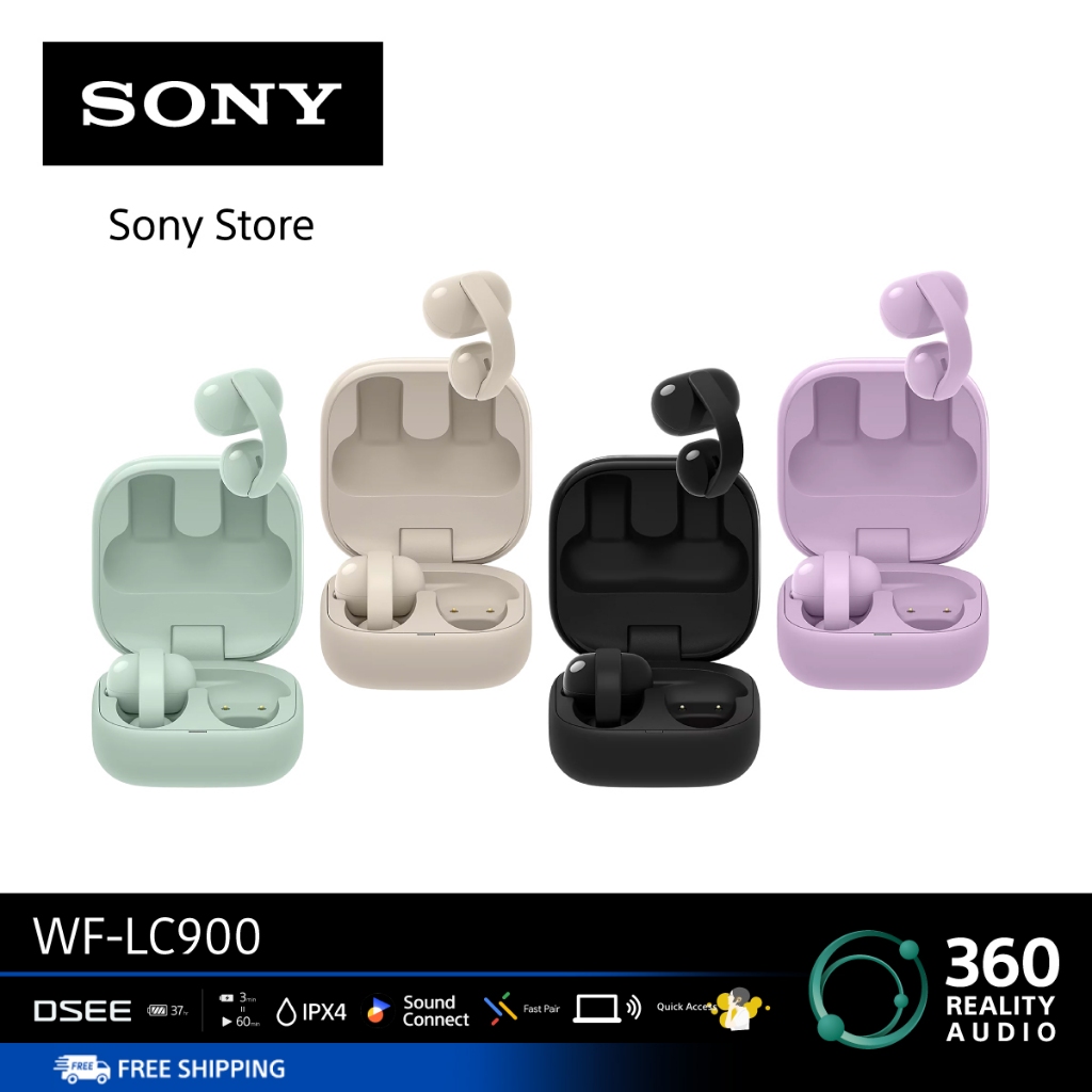 Sony หูฟัง In Ear Link Buds Clip รุ่น WF-LC900 |  Bluetooth® 5.3 | IPX4