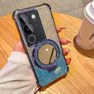 เคสกันกล้อง ขอบสี กันมุม สำหรับ Vivo Y31 5G Y21D Y29 Y29S Y04 Y04S Y200 Y300 Y19S Y39 เคสทูโทน