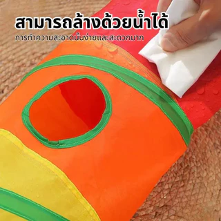 【FurBaby】 พร้อมส่ง COD ของเล่นแมว อุโมงค์แมว พับเก็บได้ อุโมงค์สายรุ้ง วงกตแมวซ่อนแอบ แมวเล่นเอง ระบายพลัง แก้เบื่อ สัตว