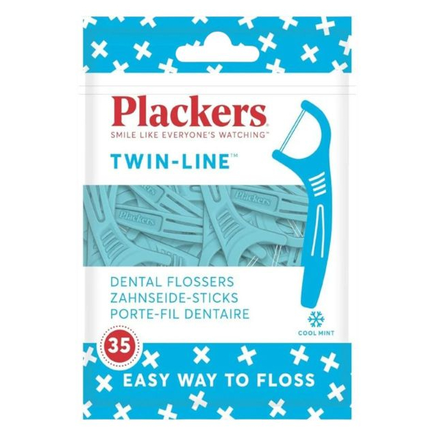 Plackers Flosser Twin Line 35 ชิ้น