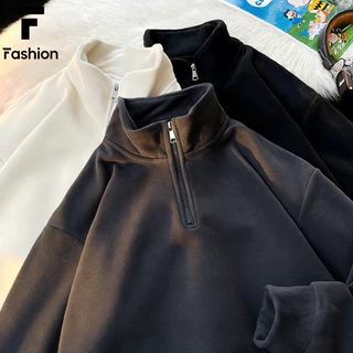 เสื้อกันหนาวเบาๆ Unisex ทรงโอเวอร์ไซส์ เกาหลีมินิมอล 🍂 เนื้อนิ่มละมุน ใส่สบาย ไม่อับชื้น ส่งฟรี