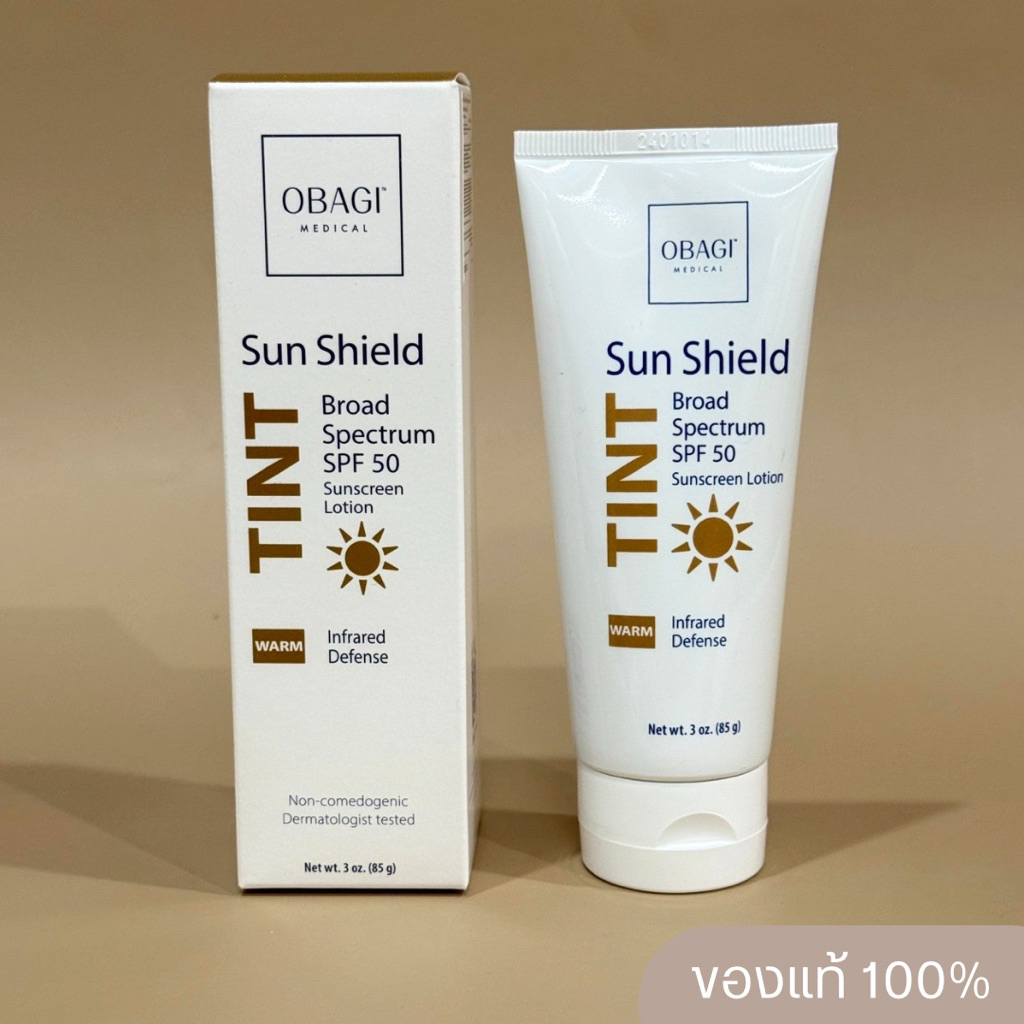 OBAGI Medical Sun Shield Tint Broad Spectrum SPF50 Sunscreen Lotion Warm 85g