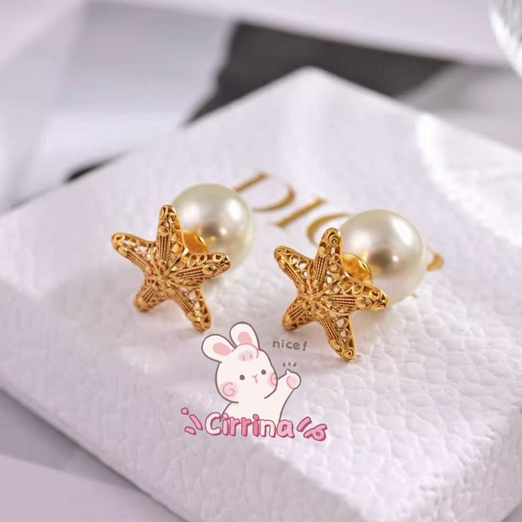 New Dior Tribales earrings star star pearl