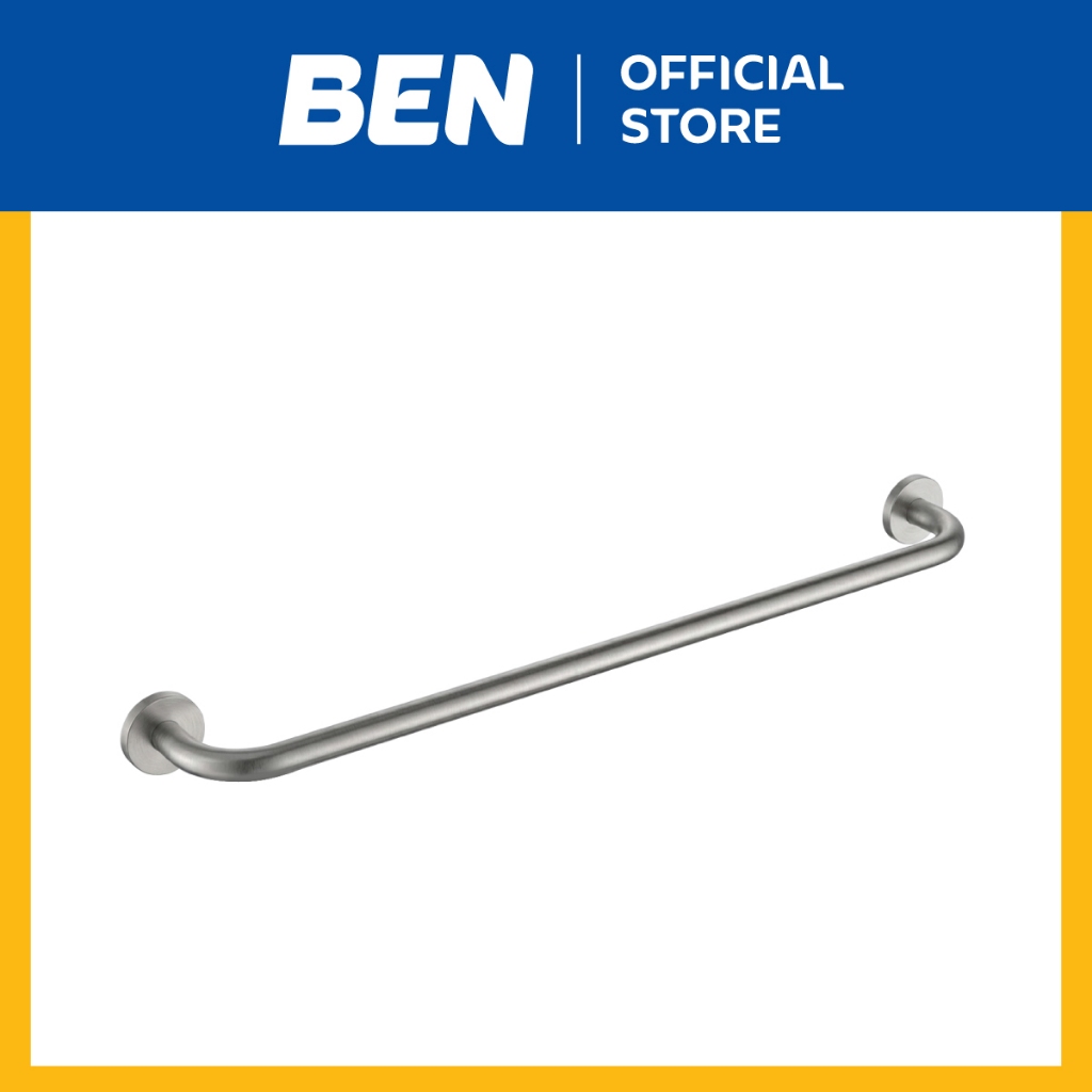 ฺBEN W1516-W1299 W1516-CR-3322 ราวพาดผ้า แขวนผ้าขนหนู ในห้องน้ำ ห้องครัว 2 สี สแตนเลสด้าน และสีโครเมียมเงา ยาว 60 ซม.