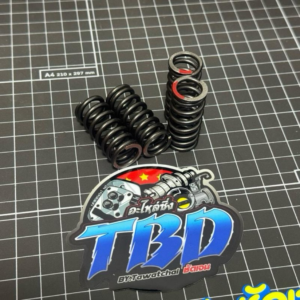 สปริงวาล์ว110i 4v แต่ง ฝา 4วาล์ว สำหรับ Wave110i 4วาล์ว สปริงวาล์วแต่งพิเศษ สปริงวาล์ว4วาล์ว สปริงวา
