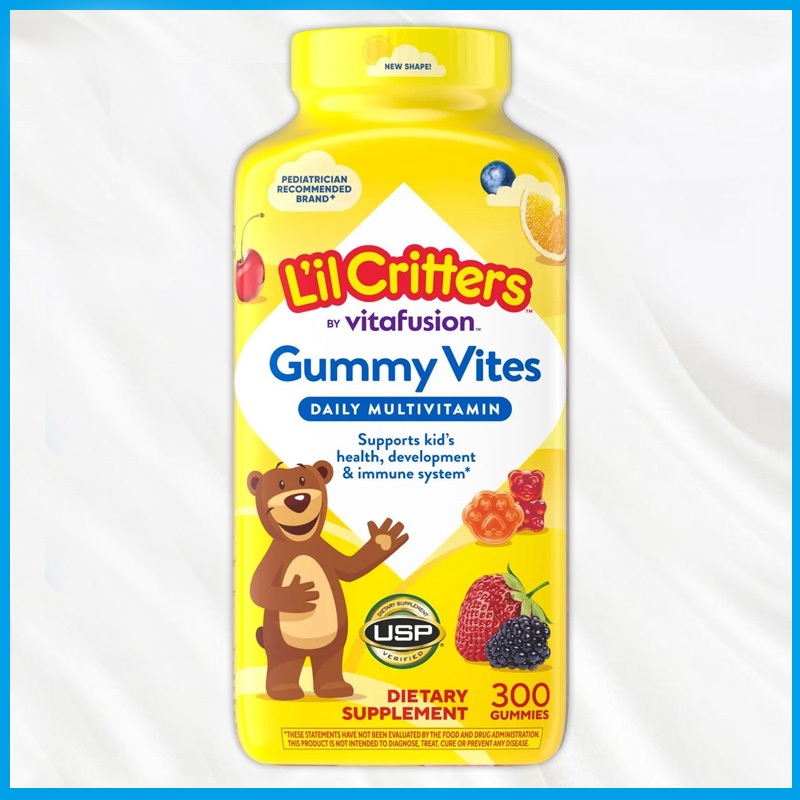 (Exp.02/2027)L'Il Critters Gummy Vites Daily Multivitamin 300 Gummies