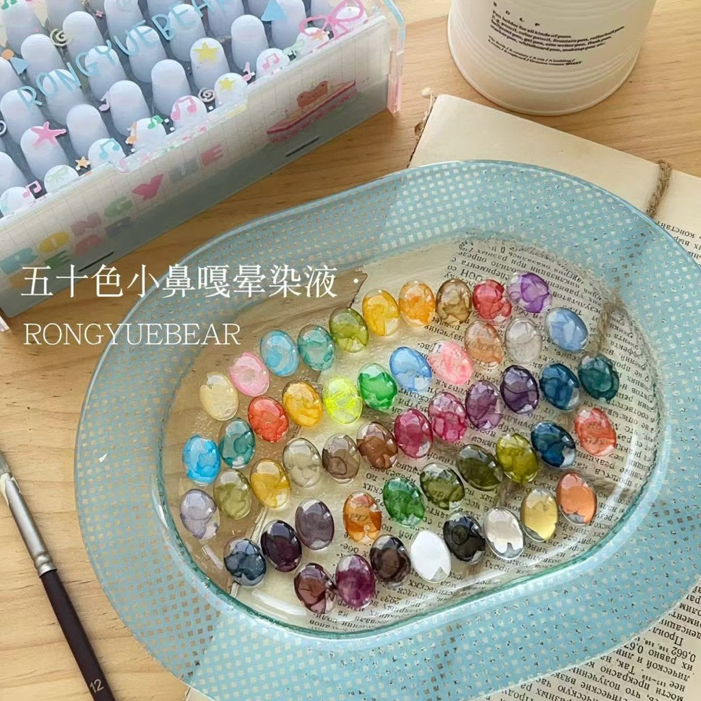 พร้อมส่ง 🧸🎨✨ Rongyuebear ขวดมินิเซท 50 สี