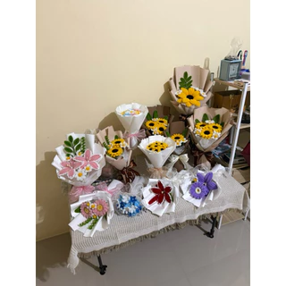 [พร้อมส่ง] ช่อดอกทานตะวันลวดกำมะหยี่ Handmade พรีเมียม 🌻✨ ของขวัญรับปริญญา วาเลนไนน์ วันเกิด