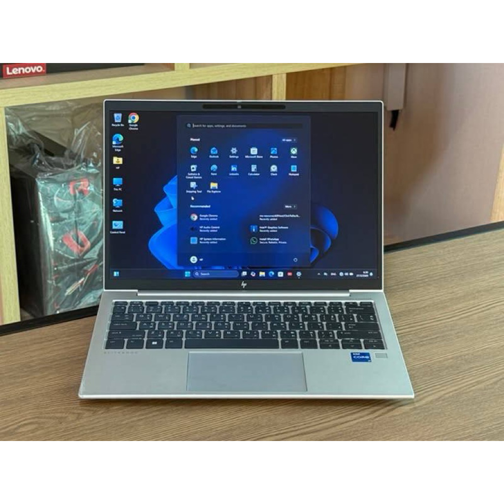 HP Elitebook 830 G9 i7-1265U vPro SSD512GB RAM8GB Win 11Pro คึย์บอร์ดแรงแสง สินค้ามือสอง งานลุยงานสำ
