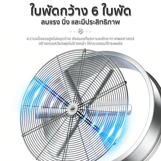 【หนาและทนทาน】พัดลมอุตสาหกรรมขนาดใหญ่ มอเตอร์ทองแดงแท้ อุตสาหกรรม แรงลมแรง เสียงเงียบ ประหยัดไฟIndustrialFanพัดลมตั้งพื้น