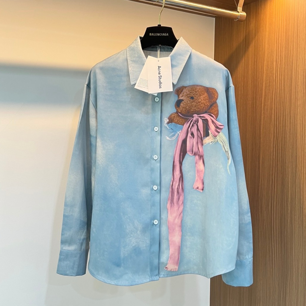 เสื้อเชิ๊ตยีนส์ผ้าซอฟยีนส์ปริ้นลายเนื้อละเอียด คมชัดแบบ3Dทั้งตัวฟอกสี🧸