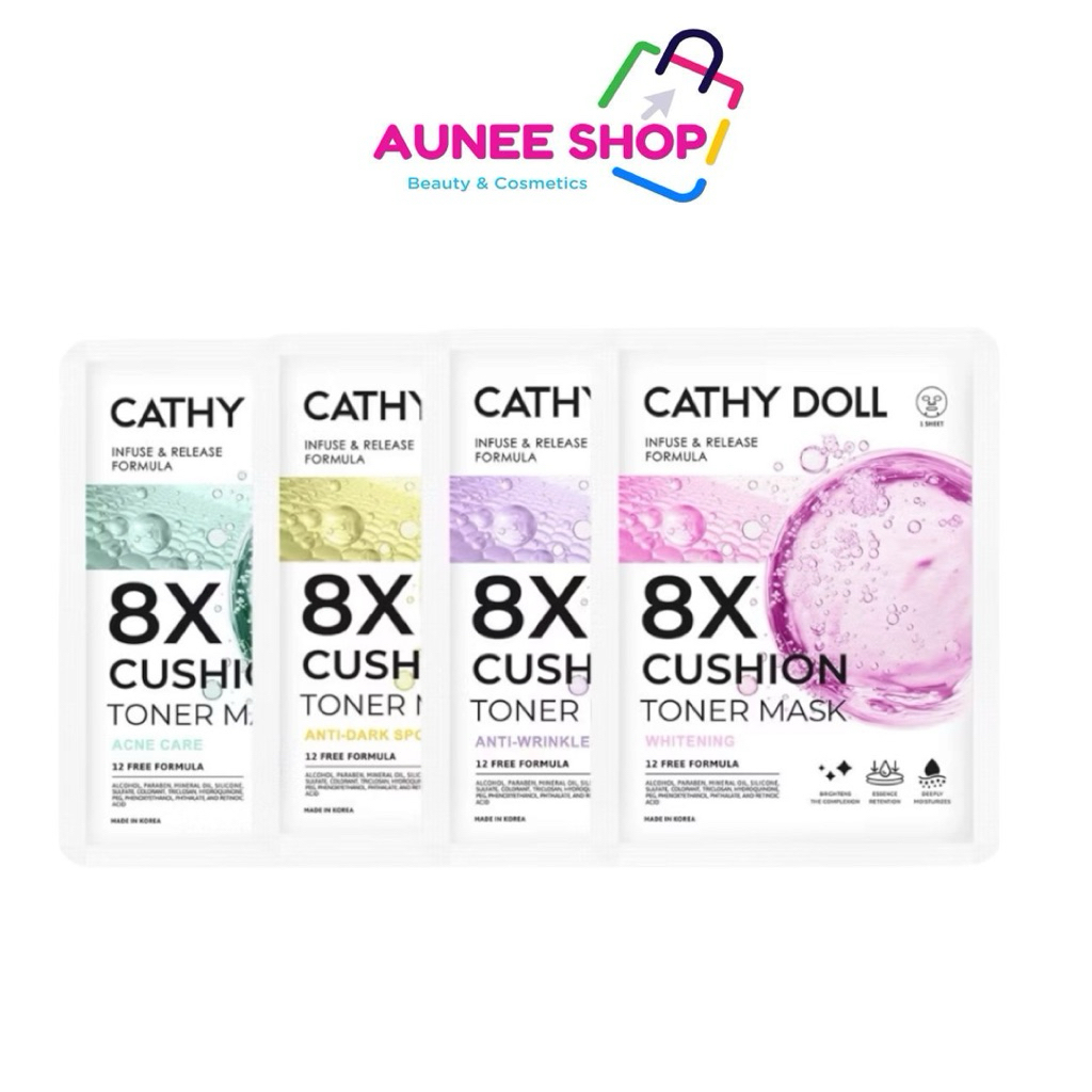 ส่งฟรี/มีไลฟ์ (1ซอง) Cathy Doll 8X Cushion Toner Mask เคที่ดอลล์ 8เอ็กซ์คุชชั่นโทนเนอร์มาสก์ 25g.💓