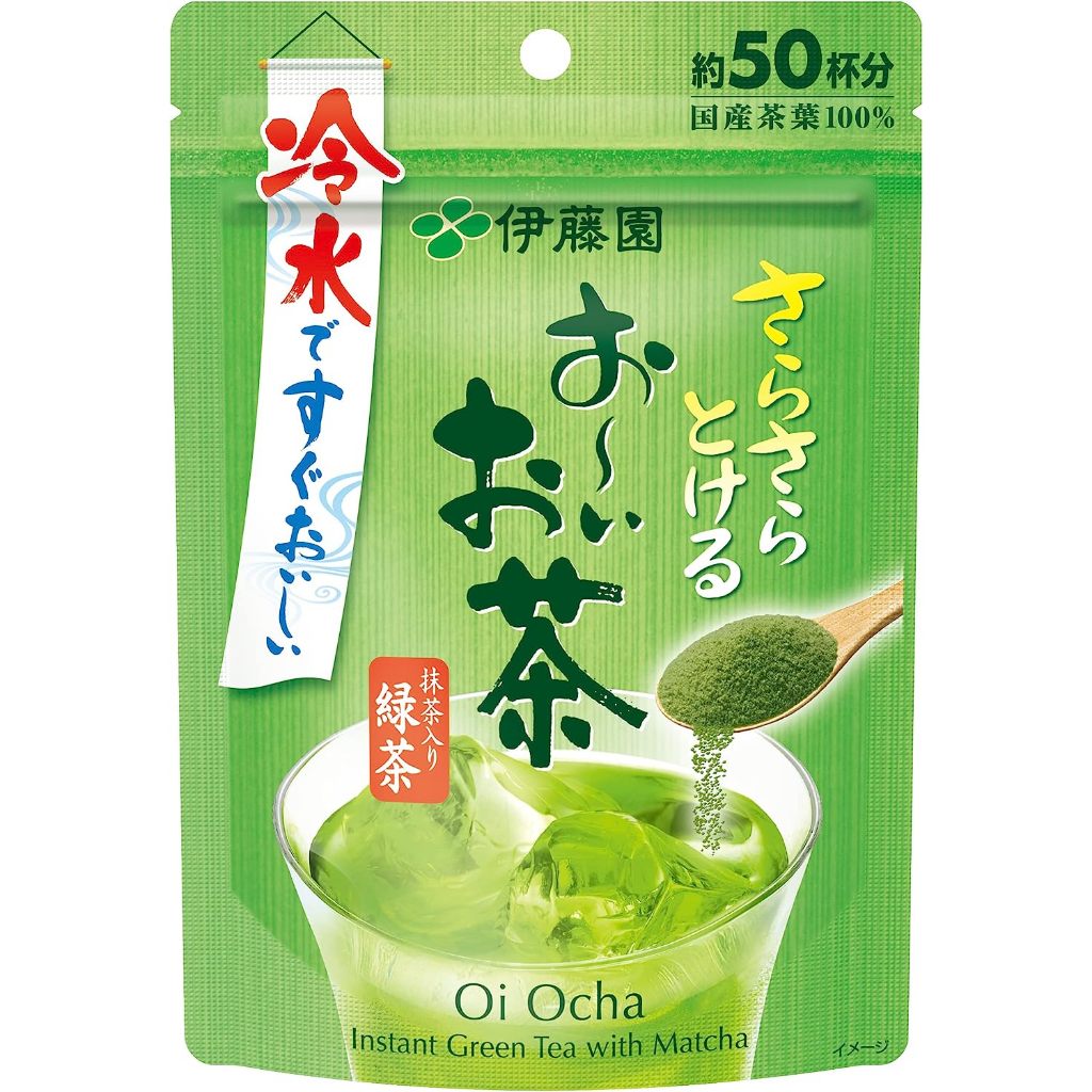 SUPERMART ITOEN Oi Ocha Instant Greentea อิโตเอ็น ชาผงพร้อมดื่ม ตัก 50ช้อน ชาอันดับ1 #1108802